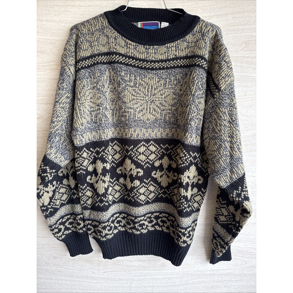 Vintage 90s Sweater Graphix men's knit pullover sweater Sz Lg